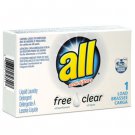 All with Stainlifters Free and Clear Liquid Laundry Detergent 1 load size LOT of 20 All with Stainlifters Free and Clear Liquid Laundry Detergent 1 load size LOT of 20