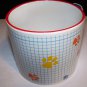 AKC Jumbo Mug Multicolor Paws on Blue grid background 20 fl.oz.