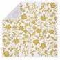 Gold Foil Floral Paper Napkins Luncheon 100ct