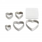 Mrs. Anderson's Heart Cutter with Storage Container, Set of 5 Mrs. Anderson's Heart Cutter with Storage Container, Set of 5