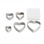Mrs. Anderson's Heart Cutter with Storage Container, Set of 5