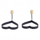 Kitchen Heart Shape Egg Ring, Set of 2