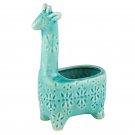 Lake Blue Giraffe Planter Ceramic - Large Lake Blue Giraffe Planter Ceramic - Large