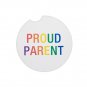 Rainbow PROUD PARENT Absorbent Stone Car Coaster