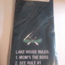 Kitchen Tea Towel Lake House Rules:   (116219)