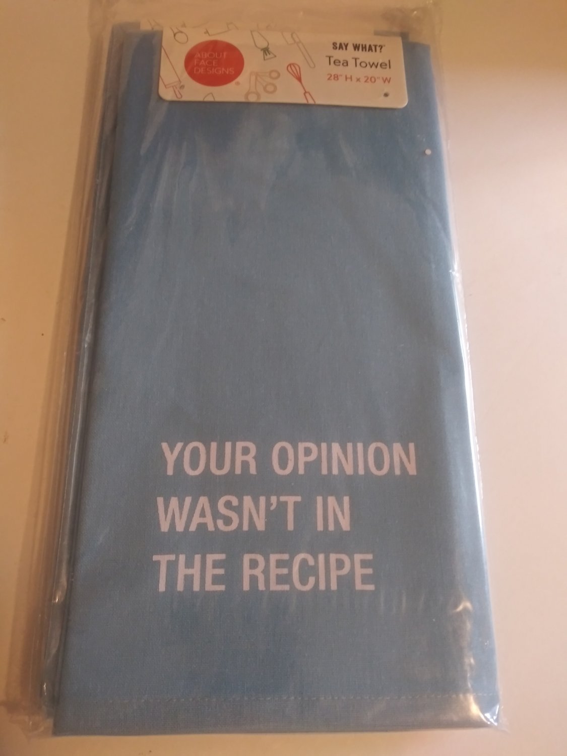 Kitchen Tea Towel Your Opinion  (115968)