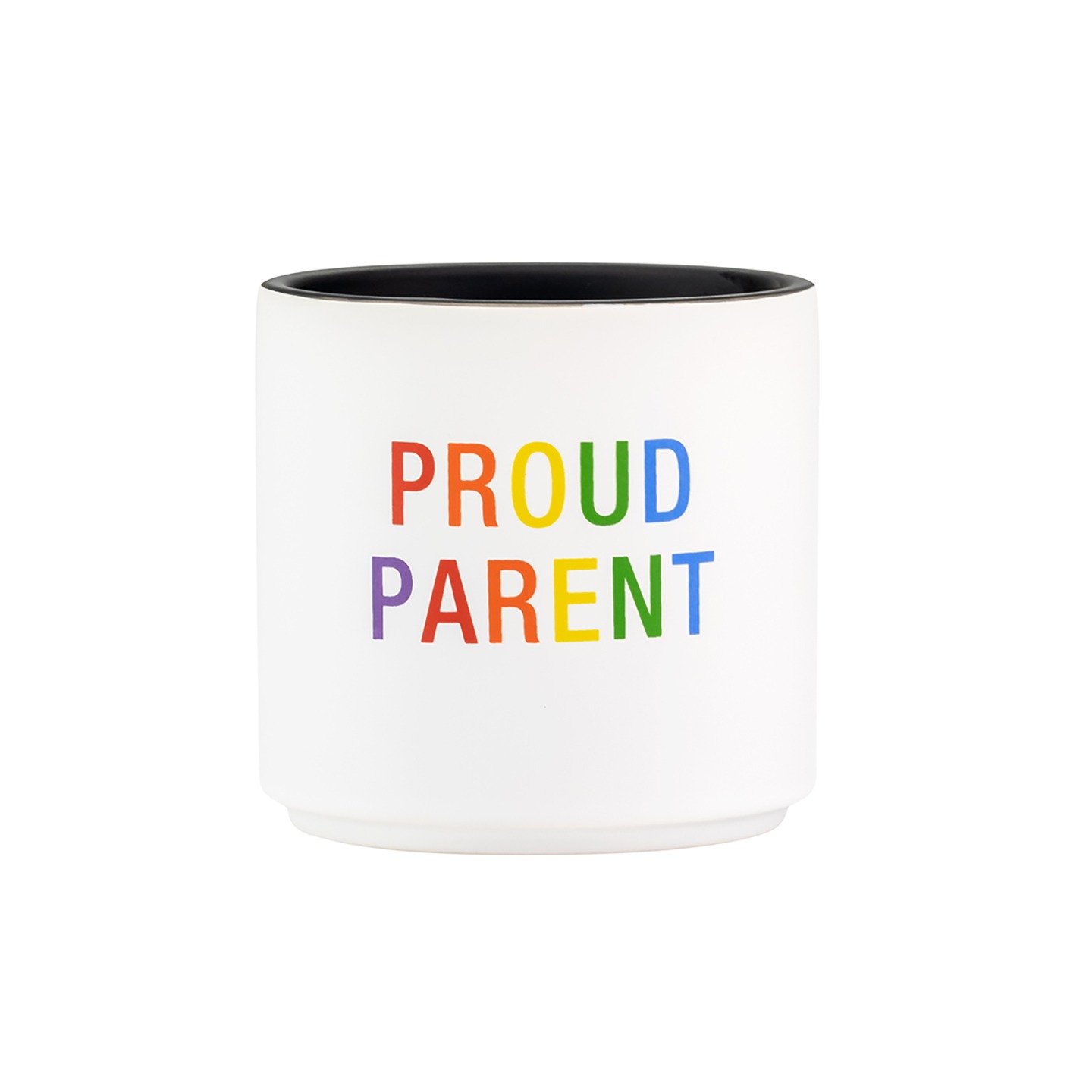 Rainbow PROUD PARENT Planter 3.375in. dia x 3.25in h