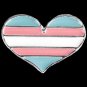 Lapel Pin Trans Pride Heart