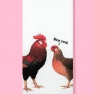 Nice Cock (Chicken and Rooster) Dishtowel 17 x 28 in Nice Cock (Chicken and Rooster) Dishtowel 17 x 28 in