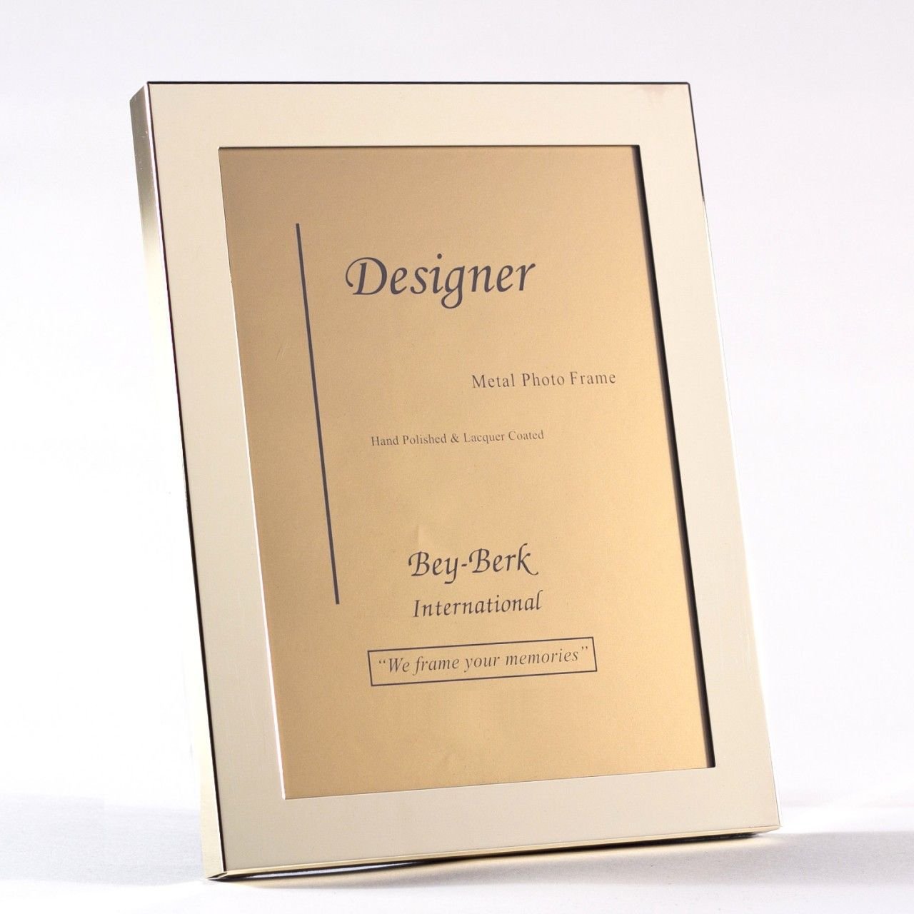 Brass 5"x7" Picture Frame with Easel Back.