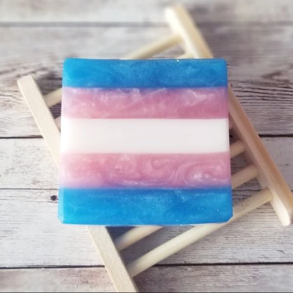 Rainbow Transgender Pride Artisan Soap - Lgbtq+ Pride Flag