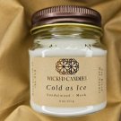 Cold As Ice 8 oz Mason Glass Jar Candle Cold As Ice 8 oz Mason Glass Jar Candle