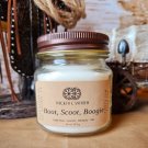 Boot, Scoot, Boogie 8 oz Glass Mason Jar Candle Boot, Scoot, Boogie 8 oz Glass Mason Jar Candle