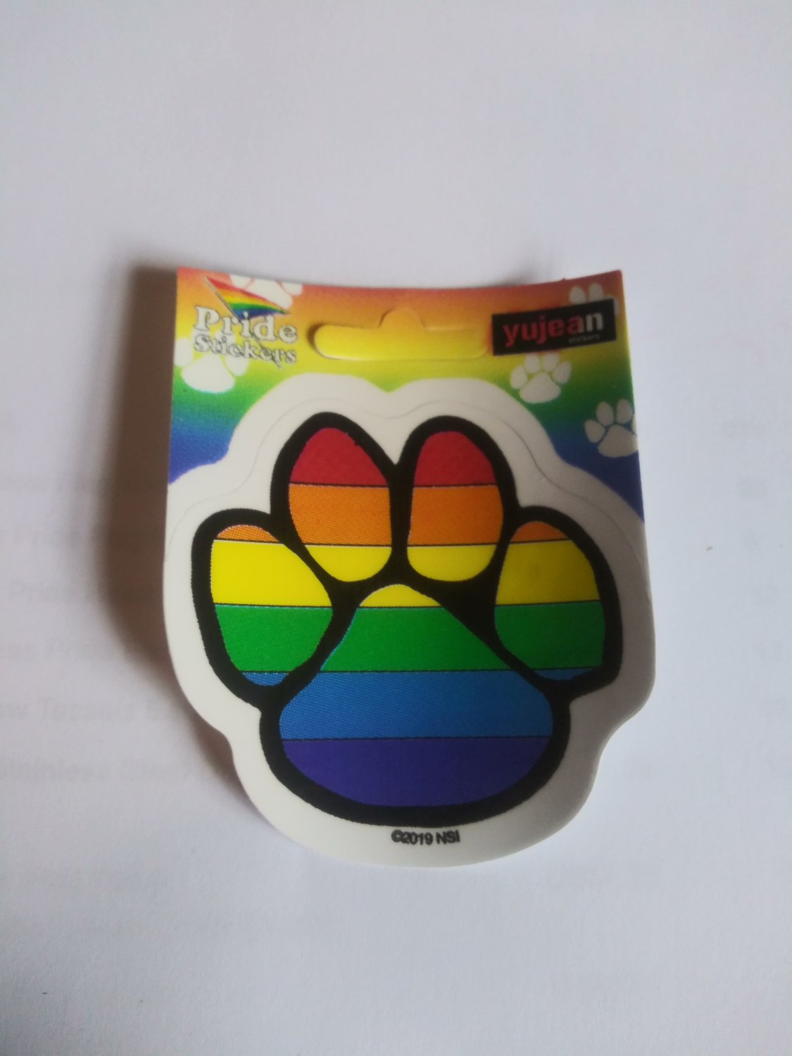 Gay Pride Paw Sticker