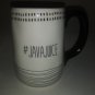 Ceramic Black and White Hashtag Coffee Mug (singular) CHOICE OF DESIGN