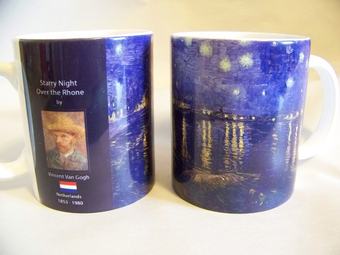 Mug Set  Van Gogh Night Over the Rhone      4/set
