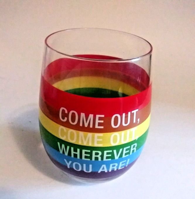 COME OUT COME OUT WHEREVER YOU ARE! Stemless Wine Tumbler 16oz 4pc Set