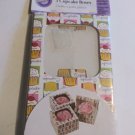 Wilton Set of 3 Cupcake  Single Muffin Boxes Bakery Treat Container