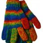 Gay Pride Wool Gloves Variegated Pattern
