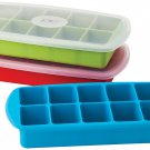 Silicone Ice Cube Tray with Spill Proof Lid Silicone Ice Cube Tray with Spill Proof Lid
