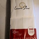 Laura Stein Linen-Feel Disposable Guest Towels (White, 200 Count) Laura Stein Linen-Feel Disposable Guest Towels (White, 200 Count)