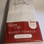 Laura Stein Linen-Feel Disposable Guest Towels (White, 200 Count)