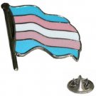 Lapel Pin Transgender Wavy Flag Lapel Pin Transgender Wavy Flag