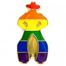Lapel Pin Rainbow Cowboy