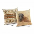 Decorator Pillow Resting Bison 18" Square Decorator Pillow Resting Bison 18" Square