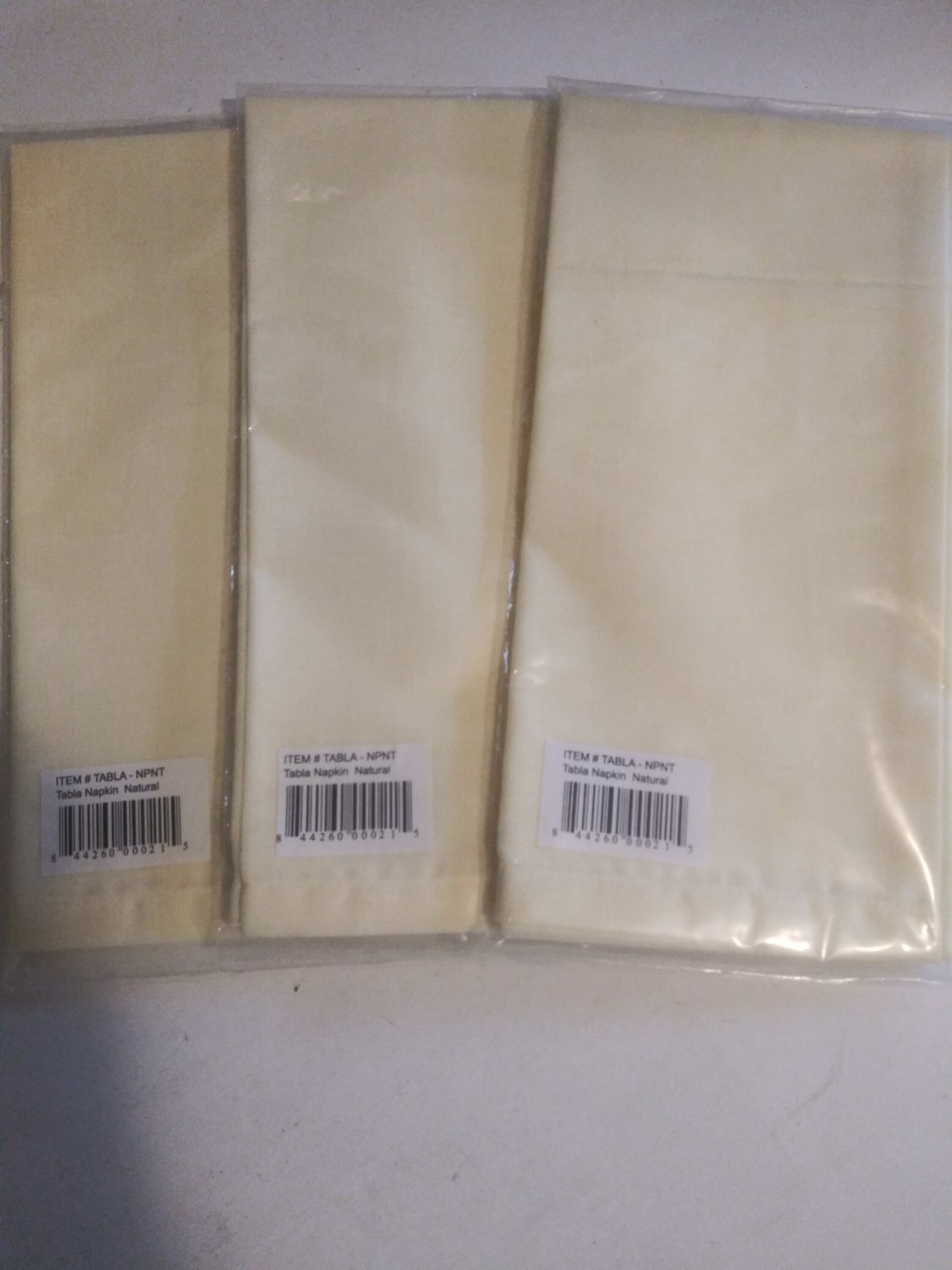 Cotton Dinner Napkins NATURAL 3pc/set (02901-NT)
