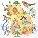 Roseanne Beck Beverage Cocktail Napkins Georgia 20ct pkg. 3-ply Roseanne Beck Beverage Cocktail Napkins Georgia 20ct pkg. 3-ply