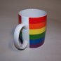 Rainbow Gay Pride Flag Full Wrap on White Ceramic Mug  (mu54)