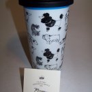 Rosanna Purr & Wag Commuter Mug Dog Design Blue Trim Boxed Rosanna Purr & Wag Commuter Mug Dog Design Blue Trim Boxed