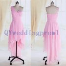 2015 New pink nail bead chiffon evening dress, simple PROM dress, cheap bridesmaid dresses 2015 New pink nail bead chiffon evening dress, simple PROM dress, cheap bridesmaid dresses