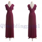 2015 New long chiffon Leak back evening dress, simple chiffon PROM dress, cheap bridesmaid dresses 2015 New long chiffon Leak back evening dress, simple chiffon PROM dress, cheap bridesmaid dresses