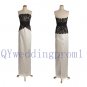 2015 New long Black lace evening dress, simple chiffon PROM dress, cheap bridesmaid dresses