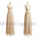 2015 New champagne evening prom dress, simple PROM dress, cheap bridesmaid dresses