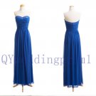 2015 New strapless evening dress, simple chiffon PROM dress, cheap bridesmaid dresses
