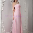 2015 New chiffon pink evening dress, long PROM dress,long bridesmaid dresses