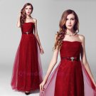 2015 New strapless Bride toast clothing Wedding gown prom gown long sexy formal evening dress