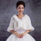 Bride bride wedding shawl paragraph long-sleeved wedding dress bridesmaid leopard thick warm shawl