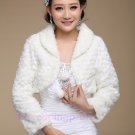 2015 white Long sleeve plush thick warm winter warm cloak shawl bride