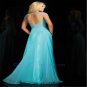 2015 Long Chiffon Evening Dresses Beaded Party Formal Prom Dresses Ball Gowns