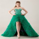 Custom made Long skirt for Brilliant V neck Evening Dresses 2015 Party Gowns plus size