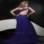New Women Chiffon Ball Gown Party Formal Evening Dress Mermaid Blue