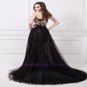 Custom Evening Tulle skirt for Beautiful Long Evening Dresses 2015 Prom Gowns Plus Size
