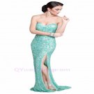 2015 New Crystal Beaded Floor-Length Formal Evening Dresses