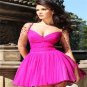 A Line Sweetheart Neckline Backless Sexy Beaded Short Backless Dress Long Sleeve For Prom