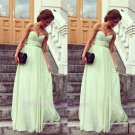Elegant Design Sweetheart Empire Straight Chiffon floor length Evening Mint Prom Dress