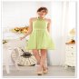 2015 Sweet beaded scarf wrapped chest chiffon party dress skirt big sisters dress code